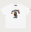 A BATHING APE Ladies' BAPE x DISNEY STITCH AND FRIENDS COLLEGE MINI TEE
