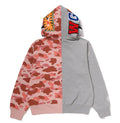 A BATHING APE Ladies' 1ST CAMO CRYSTAL STONE SHARK FULL ZIP HOODIE