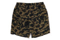 A BATHING APE CRINKLE EFFECT 1ST CAMO REGULAR FIT CLIMBING SHORTS