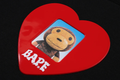 A BATHING APE Ladies' HEART ID MILO PHOTO TEE