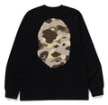 A BATHING APE COLOR CAMO BIG APE HEAD L/S TEE