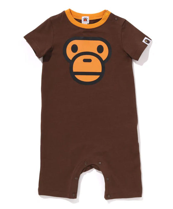 A BATHING APE BAPE KIDS MILO FACE ROMPERS