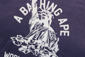 A BATHING APE DESTROY WASHED RELAXED FIT PULLOVER HOODIE