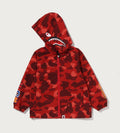 A BATHING APE BAPE KIDS COLOR CAMO SHARK HOODIE JACKET