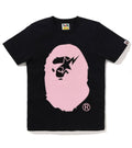 A BATHING APE Ladies' CRYSTAL STONE STA EYE BIG APE HEAD TEE