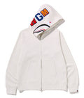 A BATHING APE SHARK FULL ZIP HOODIE