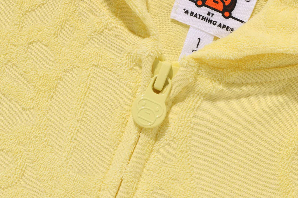 A BATHING APE BAPE KIDS ALL BABY MILO PILE ZIP HOODIE – happyjagabee store