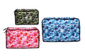 A BATHING APE ABC CAMO TRAVEL POUCH SET