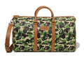 A BATHING APE ABC CAMO PU OSTRICH BOSTON BAG