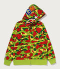 A BATHING APE STA CAMO SHARK FULL ZIP HOODIE