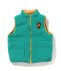 A BATHING APE BAPE KIDS BAPE MILO ASSORTED REVERSIBLE DOWN VEST