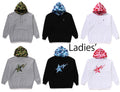 A BATHING APE Ladies' ABC CAMO CRYSTAL STONE PULLOVER HOODIE (RELAXED FIT)
