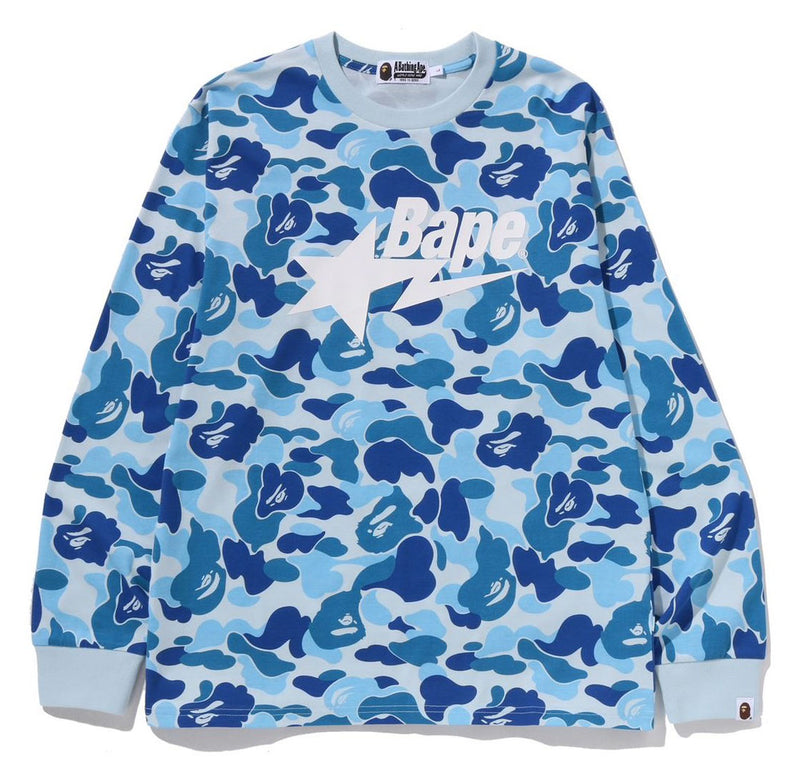 A BATHING APE ABC CAMO BAPE STA L/S TEE - happyjagabee store