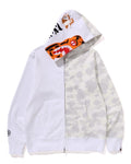 A BATHING APE CITY CAMO TIGER SHARK FULL ZIP HOODIE