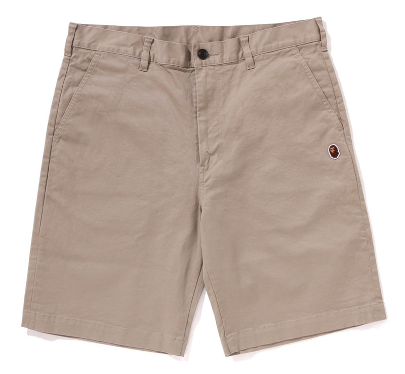 A BATHING APE APE HEAD ONE POINT CHINO SHORTS