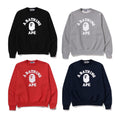 A BATHING APE CLASSIC COLLEGE CREWNECK SWEAT SHIRT