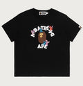 A BATHING APE Ladies' BAPE x DISNEY STITCH AND FRIENDS COLLEGE MINI TEE