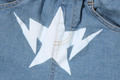 A BATHING APE BAPE KIDS TWIN STA 10 OZ DENIM SHORTS