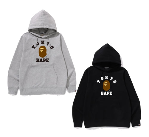 A BATHING APE TOKYO COLLEGE PULLOVER HOODIE ( Tokyo Limited )
