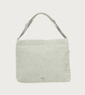 A BATHING APE Ladies' DENIM CAMO QUILTING CHAIN HANDLE TOTE BAG
