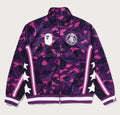 A BATHING APE COLOR CAMO MESH RELAXED FIT TRACK JACKET