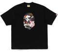 A BATHING APE HYBRID CAMO APE HEAD RELAXED FIT TEE