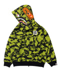 A BATHING APE BAPE x CR7 LIFE LOGO RELAXED FIT SHARK FULL ZIP HOODIE