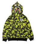 A BATHING APE BAPE x CR7 LIFE LOGO RELAXED FIT SHARK FULL ZIP HOODIE