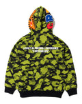 A BATHING APE BAPE x CR7 LIFE LOGO RELAXED FIT SHARK FULL ZIP HOODIE