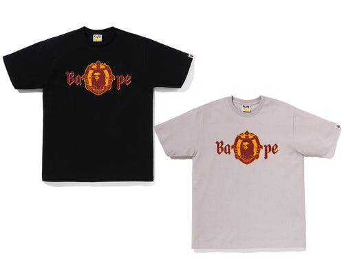 A BATHING APE OLD ENGLISH LOGO TEE