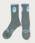 A BATHING APE APE HEAD LINE SOCKS