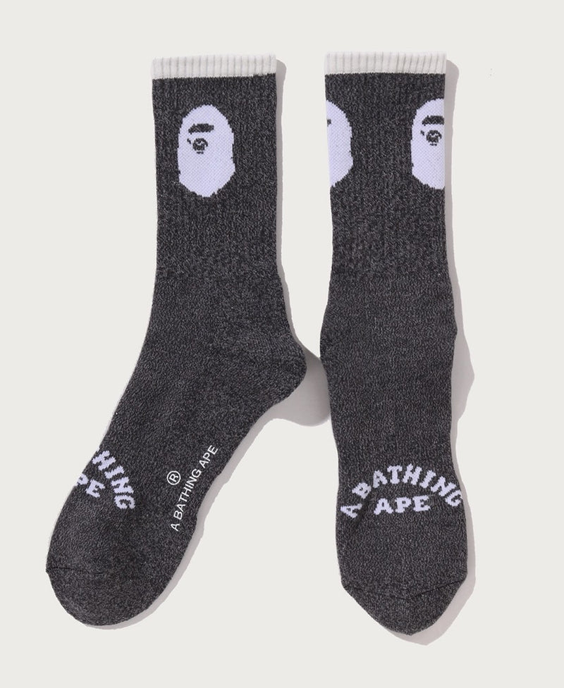 A BATHING APE APE HEAD LINE SOCKS