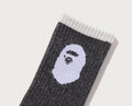 A BATHING APE APE HEAD LINE SOCKS