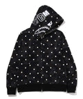 A BATHING APE ABC DOT SHARK FULL ZIP HOODIE