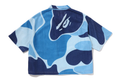 A BATHING APE Ladies' MEGA ABC CAMO OPEN COLLAR SHIRT