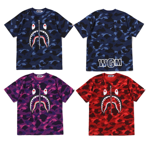 A BATHING APE COLOR CAMO SHARK TEE