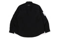A BATHING APE BATHING APE LOGO MILITARY L/S SHIRT