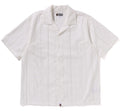 A BATHING APE EMBROIDERY OPEN COLLAR SS SHIRT
