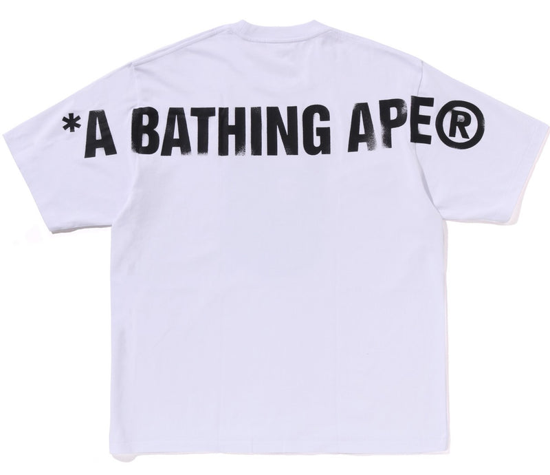 A BATHING APE SPRAY PRINT APE HEAD RELAXED FIT TEE #2