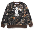 A BATHING APE TREE EDGE CAMO COLLEGE RELAXED FIT CREWNECK SWEAT SHIRT #2