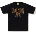 A BATHING APE WILD LEOPARD PATTERN NYC LOGO TEE