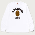 A BATHING APE COLLEGE L/S TEE