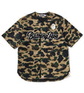A BATHING APE 1ST CAMO BASEBALL SHIRT