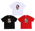 A BATHING APE HYBRID CAMO APE HEAD RELAXED FIT TEE