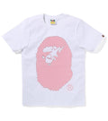 A BATHING APE Ladies' CRYSTAL STONE STA EYE BIG APE HEAD TEE