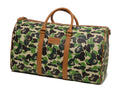 A BATHING APE ABC CAMO PU OSTRICH BOSTON BAG