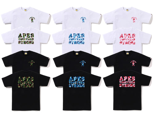 A BATHING APE ABC CAMO COLLEGE ATS TEE