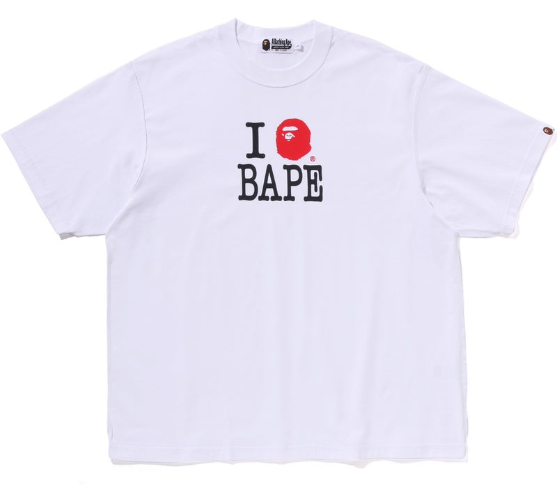 A BATHING APE BAPE LOGO INSIDE OUT RELAXED FIT TEE