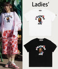 A BATHING APE Ladies' BAPE x DISNEY STITCH AND FRIENDS COLLEGE MINI TEE
