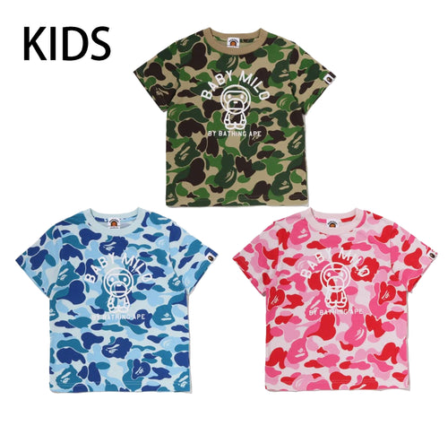 A BATHING APE BAPE KIDS ABC CAMO BABY MILO COLLEGE TEE
